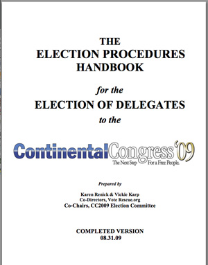 CC2009 Election Handbook